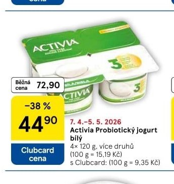 Activia Probiotický jogurt bílý
