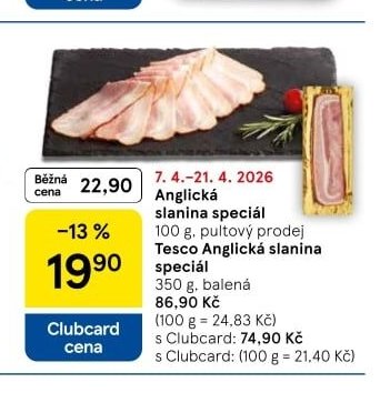 Anglická slanina speciál