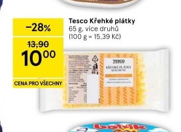 Tesco Křehké plátky