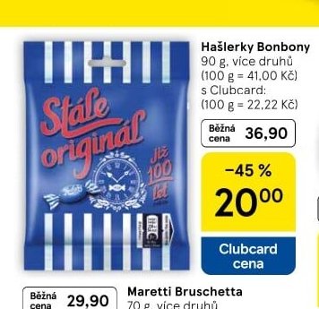 Hašlerky Bonbony