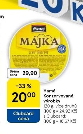 Hamé Konzervované výrobky