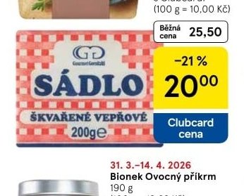 Gourmet Gornitzki Sádlo škvařené vepřové