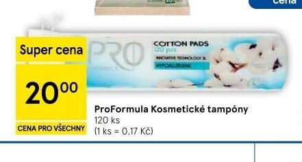 ProFormula Kosmetické tampóny