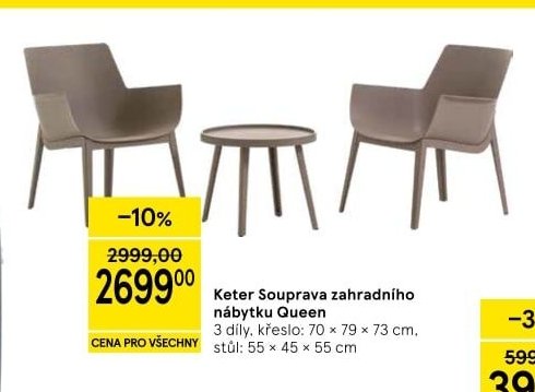 Keter Souprava zahradního nábytku Queen