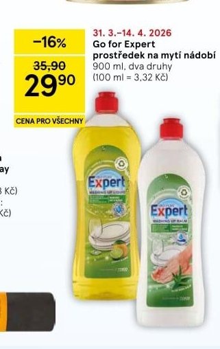 Go for Expert prostředek na mytí nádobí