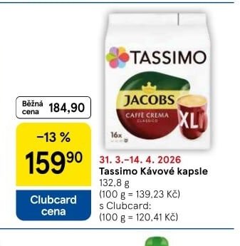 Tassimo Kávové kapsle
