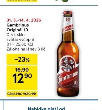 Gambrinus Originál 10