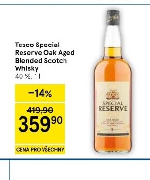 Tesco Special Reserve Oak Aged Blended Scotch Whisky