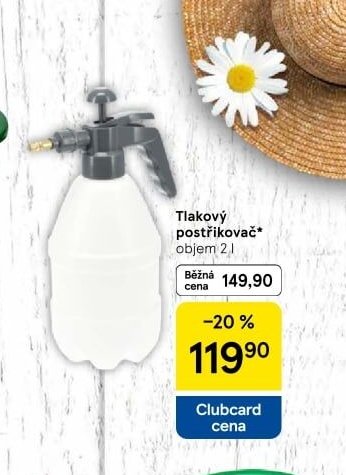 Tlakový postřikovač objem 2 l