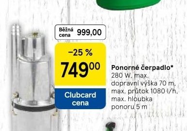 Ponorné čerpadlo 280 W