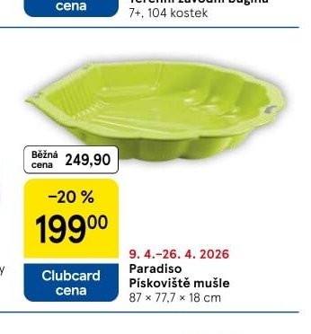 Paradiso Pískoviště mušle - Tesco akcniletaky.com