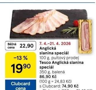 Anglická slanina speciál