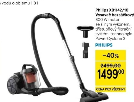 Bezsáčkový vysavač Philips XB1142/10