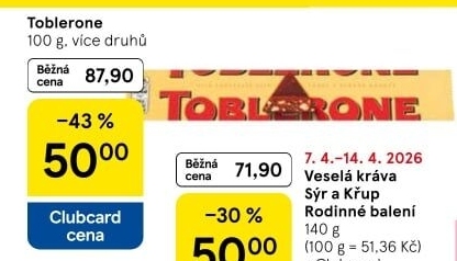 Čokoláda Toblerone