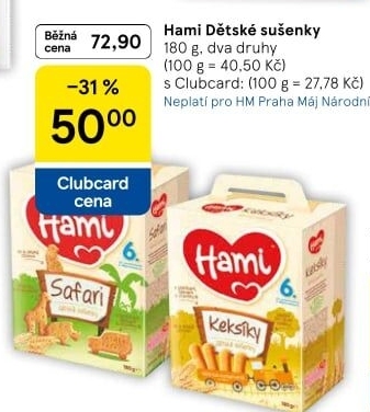 Dětské sušenky Hami