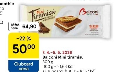 Dezert mini Tiramisu Balconi
