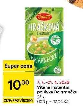Instantní polévka do hrnečku Vitana