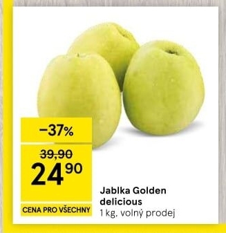 Jablka Golden Delicious