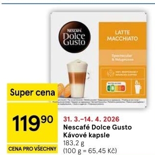 Kapsle Dolce Gusto Nescafé