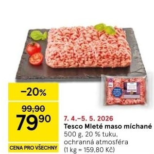 Mleté maso mix Tesco
