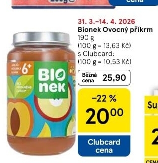 Přesnídávka ovocná Bionek