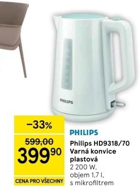Rychlovarná konvice Philips HD9318/70