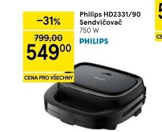 Sendvičovač Philips HD2331/90