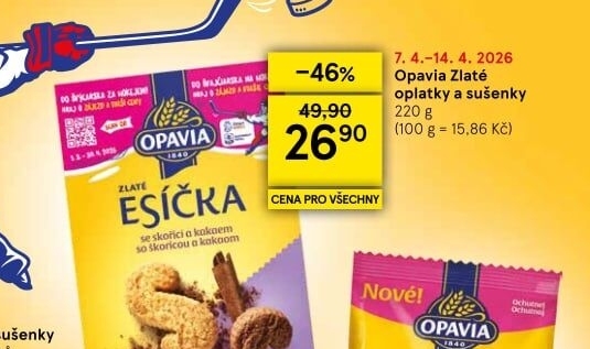 Sušenky Zlaté Opavia