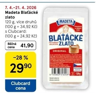 Sýr Blaťácké zlato Madeta