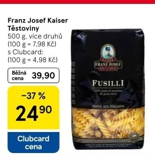 Těstoviny semolinové Exclusive Franz Josef Kaiser