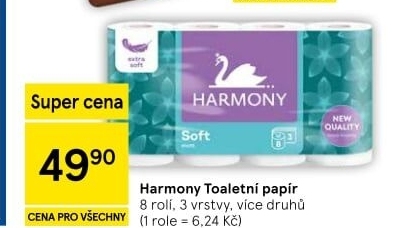 Toaletní papír 3vrstvý Harmony