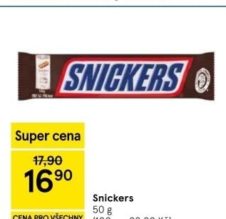 Tyčinka Snickers