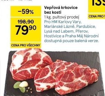 Vepřová krkovice bez kosti