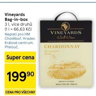 Vína Vineyards World Wines - bag in box