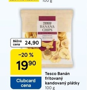 Banán sušený Tesco