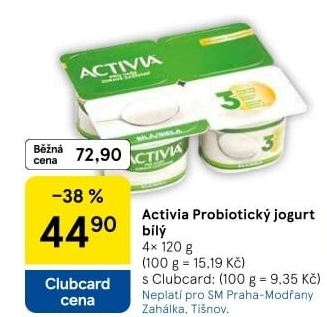 Bílý jogurt Activia Danone