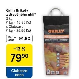 Brikety dřevěné Grilly