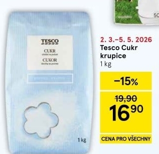Cukr krupice Tesco