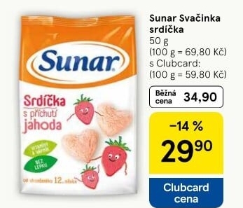Dětské sušenky Sunar