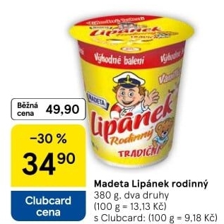 Dezert Lipánek Madeta