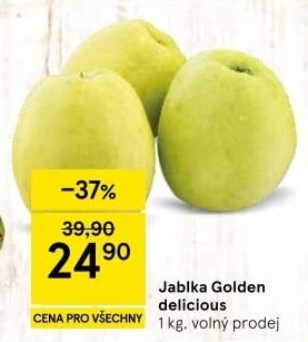 Jablka Golden Delicious