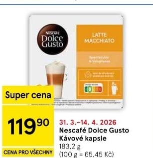 Kapsle Dolce Gusto Nescafé