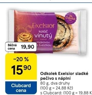 Koláč s náplní Exelsior Odkolek