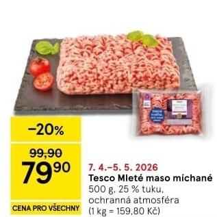 Mleté maso mix Tesco
