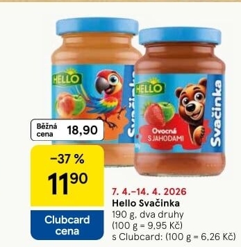 Přesnídávka Svačinka Hello