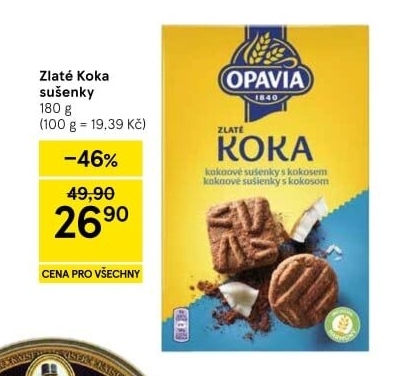 Sušenky Koka Zlaté Opavia
