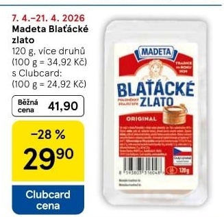Sýr Blaťácké zlato Madeta