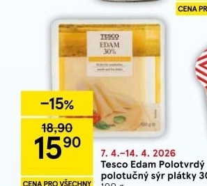 Sýr Edam Tesco