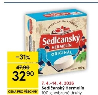 Sýr Hermelín Sedlčanský