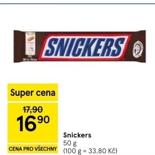 Tyčinka Snickers
